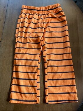New Hope & Wonder Halloween 4T Sleep Pants Orange & Black Striped